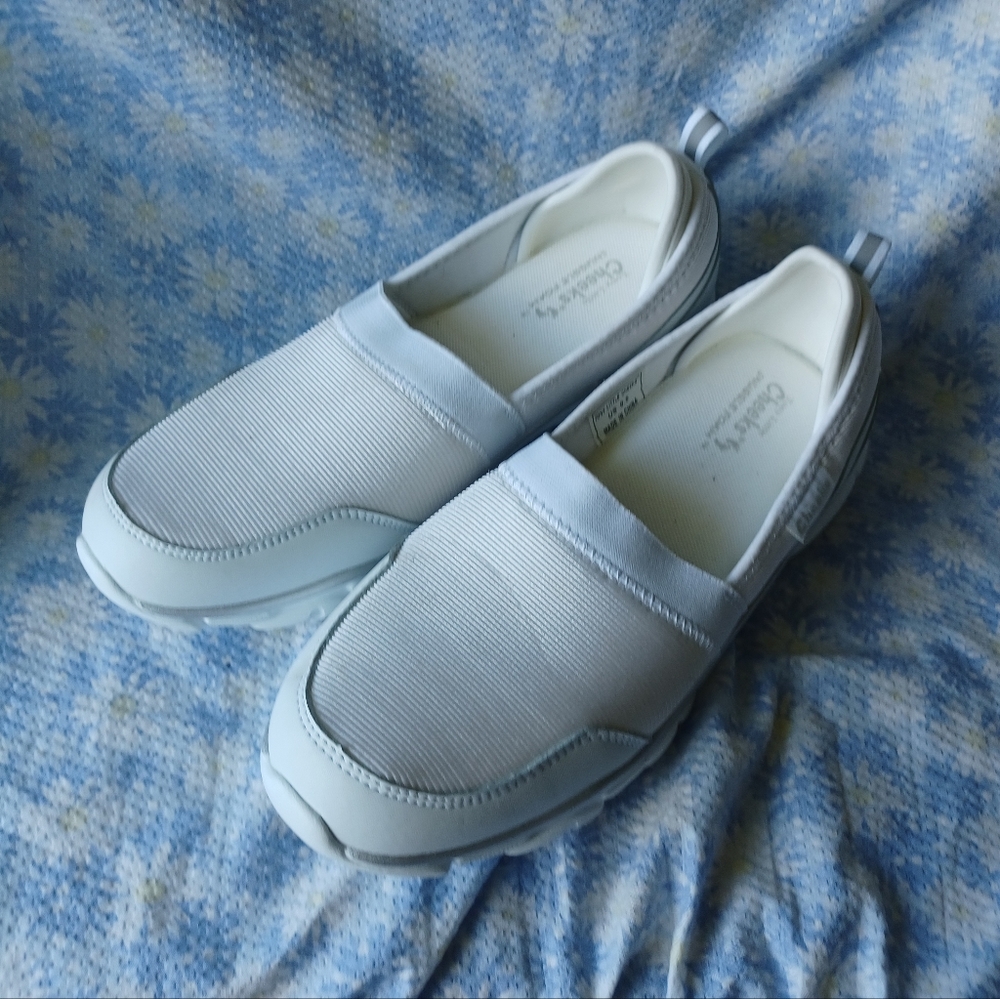Tony Little Cheeks White Lightweight Walker Walk Slip on Shoe NEW